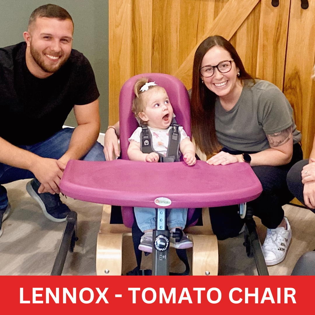Lennox in a Tomato Chair